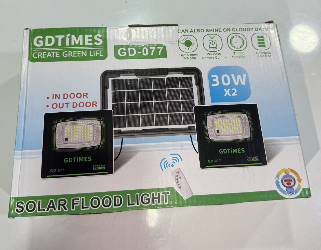 Miniatura 2 de Combo Reflectores Solares GD077 30W 💡